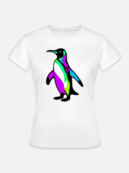 Pinguin - Frauen T-Shirt - Weiß