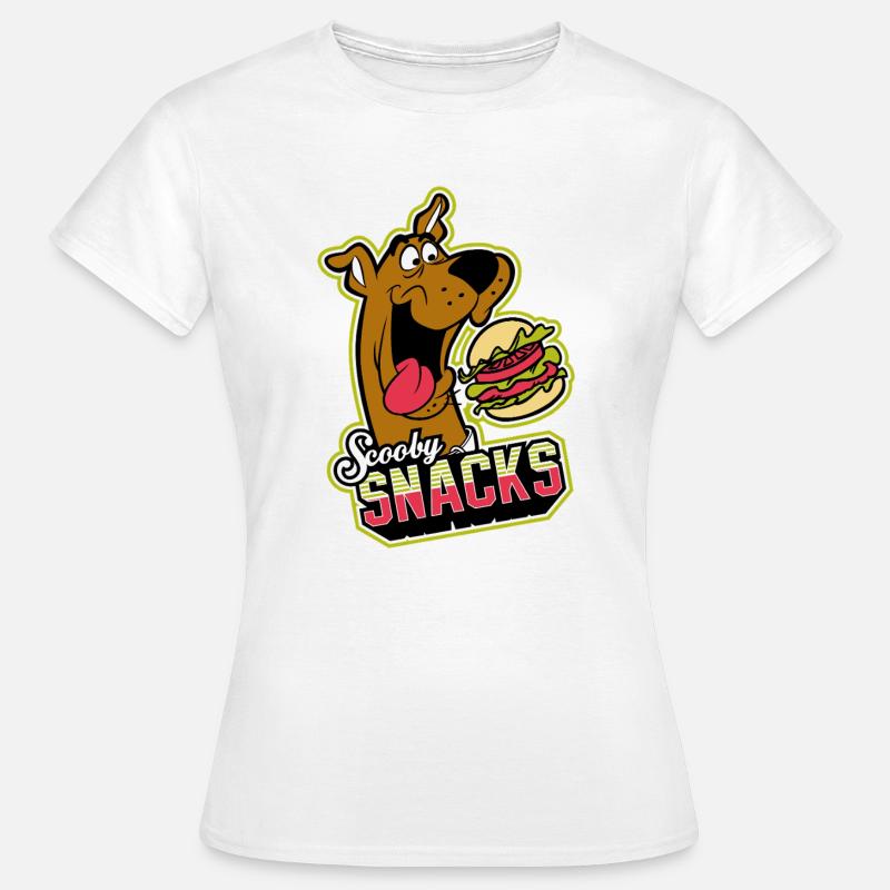 Scooby-Doo Scooby Snacks With Burger - Women's T-Shirt - white