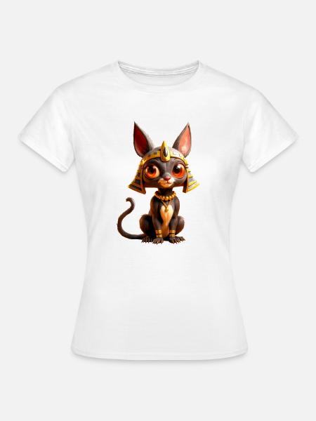 Ägyptische Katze von Anubis - Frauen T-Shirt - Weiß
