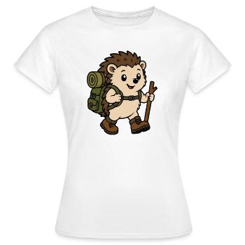 Écureuil Aventurier Errant - T-shirt Femme - blanc - Devant - AI Model Female 172 dark (172cm)