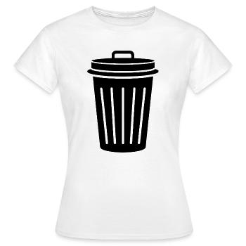 Mülleimer - Frauen T-Shirt - Weiß - Vorne - AI Model Female 172 dark (172cm)
