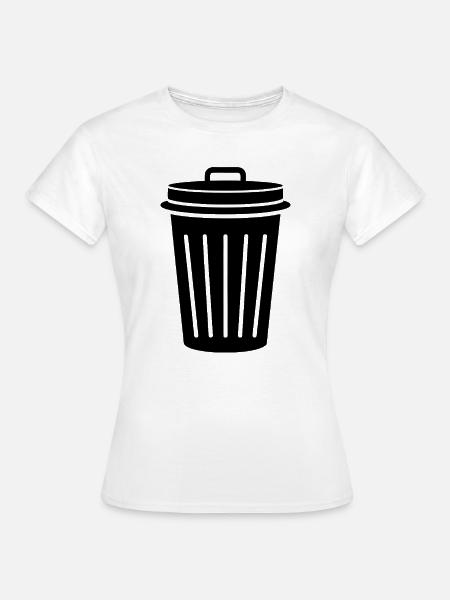 Mülleimer - Frauen T-Shirt - Weiß