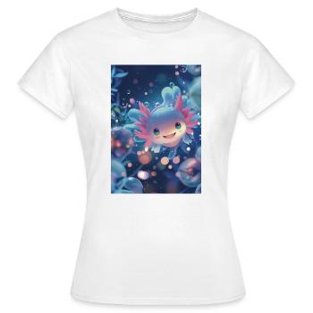 Axolotl Abyssal Fairy Fish - Women's T-Shirt - white - Front - AI Model Female 172 dark (172cm)