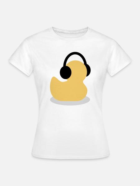 Kopfhörerente im Puls-Design - Frauen T-Shirt - Weiß