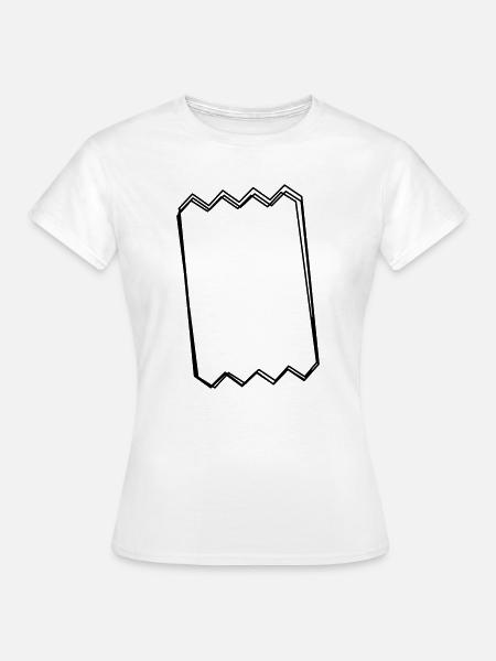 Kassenbon handgezeichnet - Frauen T-Shirt - Weiß