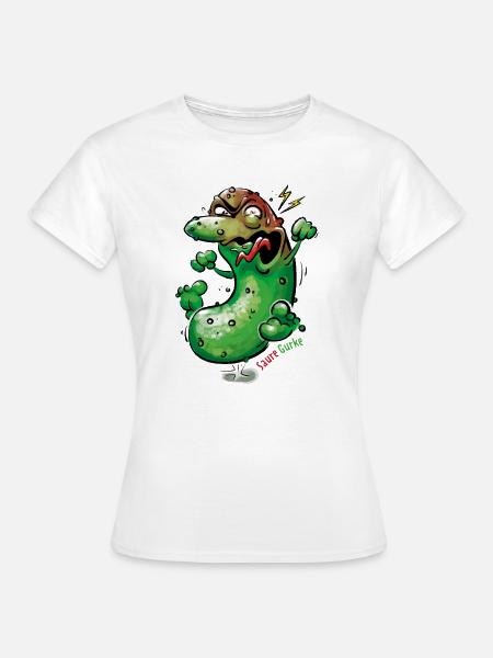 Saure Gurke - Frauen T-Shirt - Weiß
