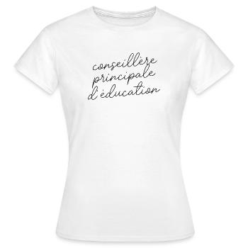 Conseillère principale d'éducation - T-shirt Femme - blanc - Devant - AI Model Female 172 dark (172cm)