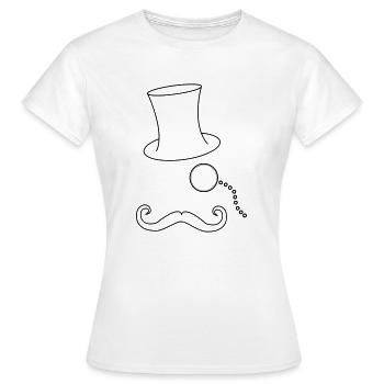 Gentleman - Frauen T-Shirt - Weiß - Vorne - AI Model Female 172 dark (172cm)