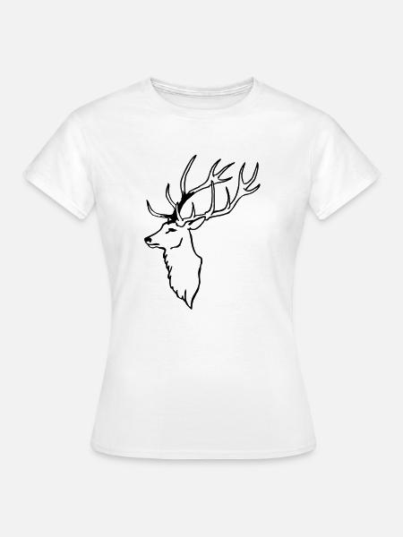 Hirsche - Frauen T-Shirt - Weiß
