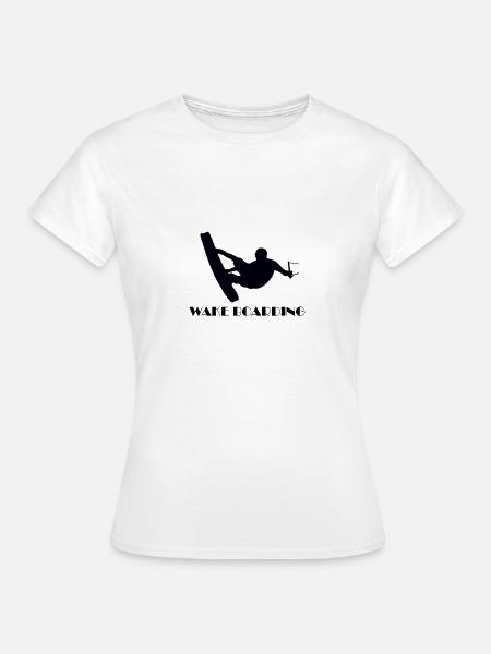 Wakeboarding - Frauen T-Shirt - Weiß