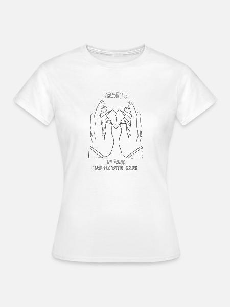 Vorsichtig behandeln - Frauen T-Shirt - Weiß