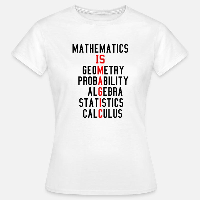 Mathematics is like magic - Women's T-Shirt - white