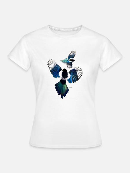 Elstern - Frauen T-Shirt - Weiß