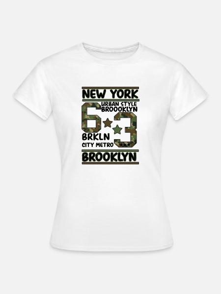 Newyork Brooklyn - Frauen T-Shirt - Weiß