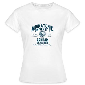 miskatonisch - Frauen T-Shirt - Weiß - Vorne - AI Model Female 172 dark (172cm)