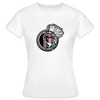 Apache Native American par INKPALI - T-shirt Femme - blanc - Devant - AI Model Female 172 dark (172cm)