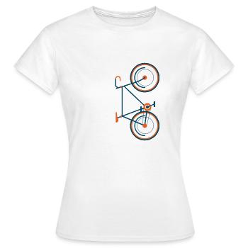 Balade à vélo - T-shirt Femme - blanc - Devant - AI Model Female 172 dark (172cm)