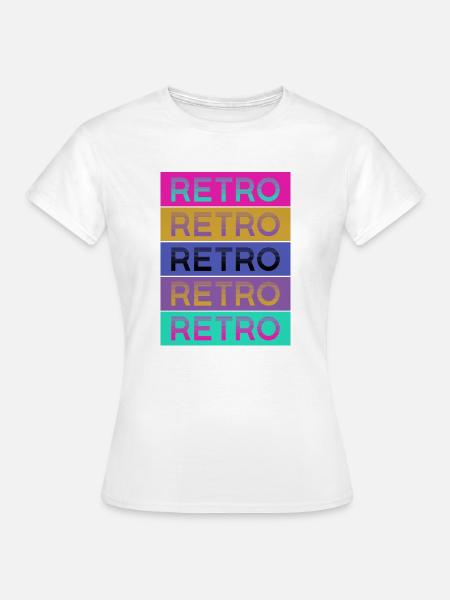 Retro Style - Frauen T-Shirt - Weiß