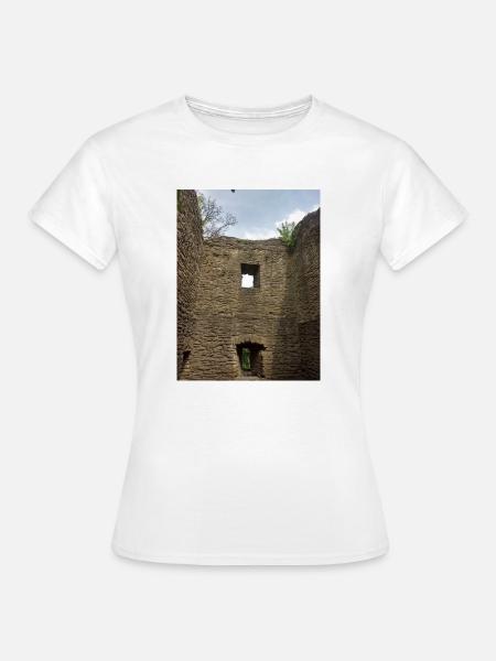 Burg Ruine - Frauen T-Shirt - Weiß