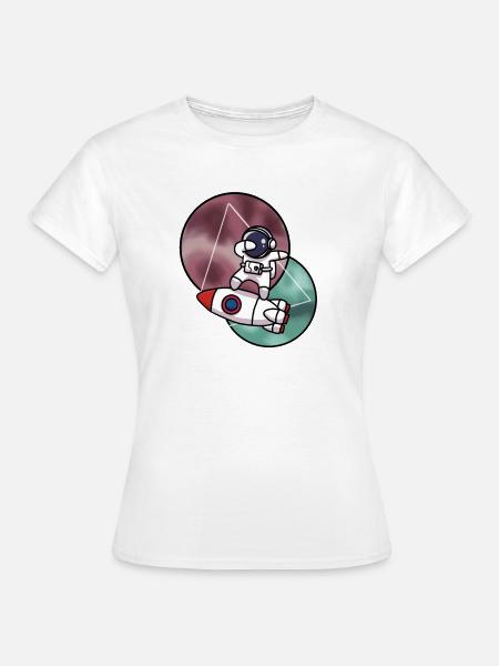 Astronaut - Frauen T-Shirt - Weiß