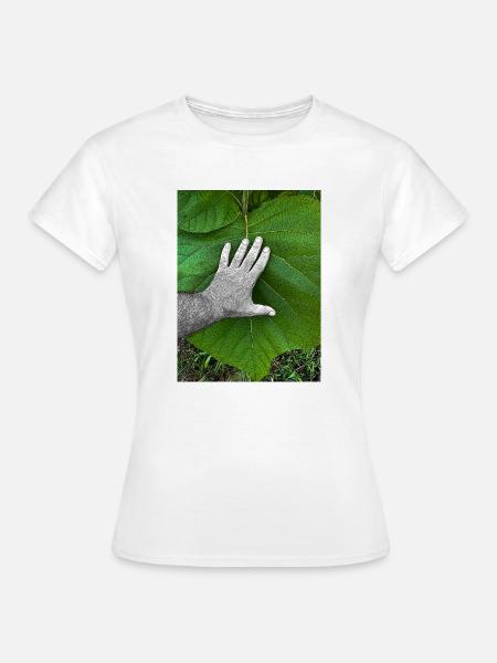 Die Hand am Leben - Frauen T-Shirt - Weiß