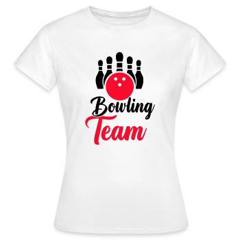 Équipe de bowling - T-shirt Femme - blanc - Devant - AI Model Female 172 dark (172cm)