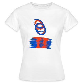 B for Basel, the Basel souvenir - Women's T-Shirt - white - Front - AI Model Female 172 dark (172cm)