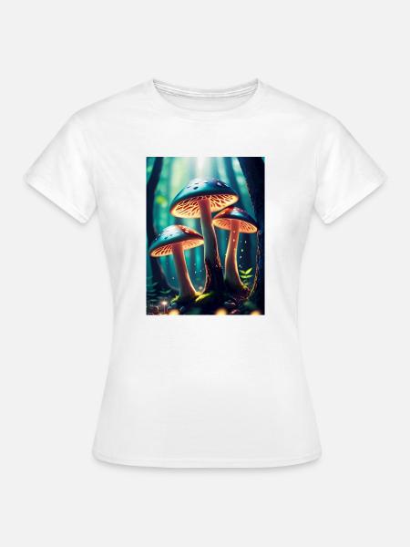 Magic Mushrooms - Frauen T-Shirt - Weiß