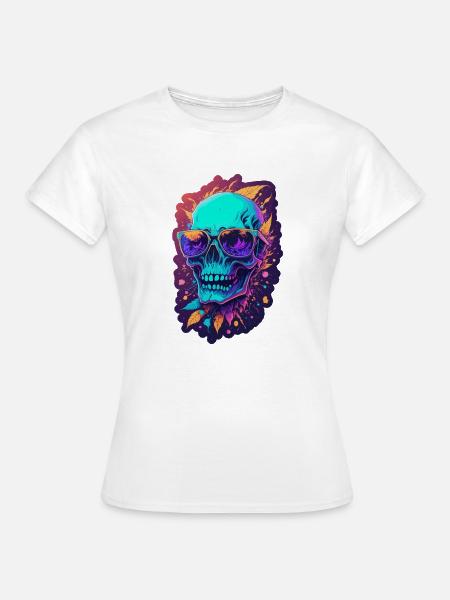 Punkskull - Frauen T-Shirt - Weiß