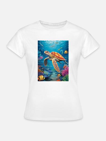 Underwater Paradise - Frauen T-Shirt - Weiß