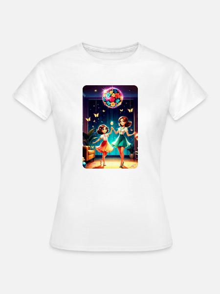 personalisiertes Design-Muttergeschenk - Frauen T-Shirt - Weiß