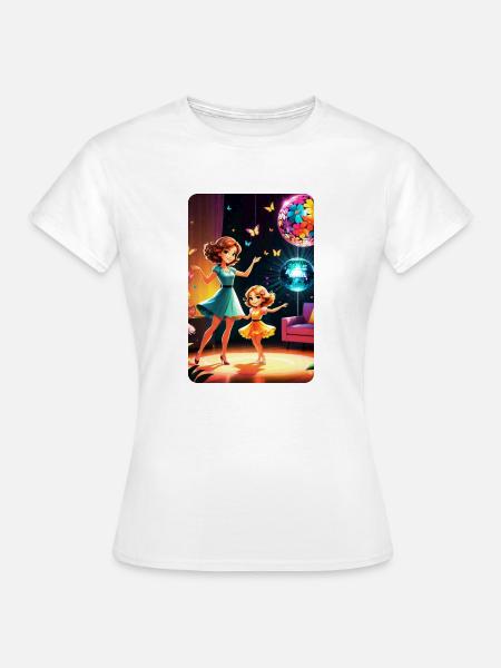 personalisiertes Design-Muttergeschenk - Frauen T-Shirt - Weiß