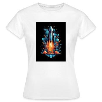Raumfahrt - Frauen T-Shirt - Weiß - Vorne - AI Model Female 172 dark (172cm)