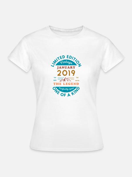 Januar 2019 Jubiläum Limitierte Auflage - Frauen T-Shirt - Weiß