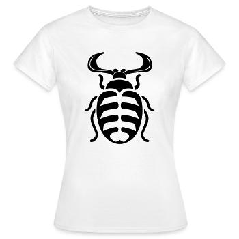 scarabée - Frauen T-Shirt - Weiß - Vorne - AI Model Female 172 dark (172cm)