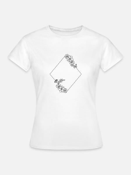Rahmen Raute - Frauen T-Shirt - Weiß