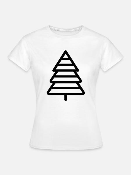 Weihnachtsbaum - Frauen T-Shirt - Weiß
