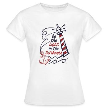 BE THE LIGHT - Women's T-Shirt - white - Front - AI Model Female 172 dark (172cm)