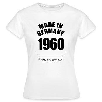 MADE IN GERMANY 1960 limited edition - Frauen T-Shirt - Weiß - Vorne - AI Model Female 172 dark (172cm)