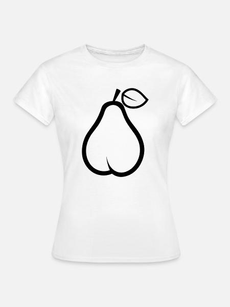 Birne - Frauen T-Shirt - Weiß