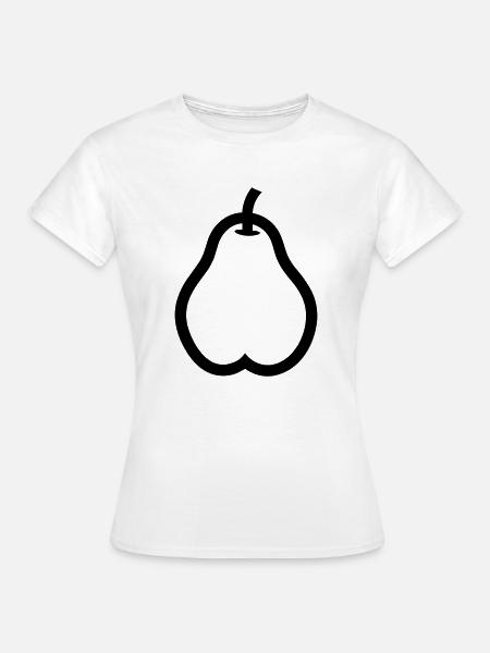 Birne - Frauen T-Shirt - Weiß