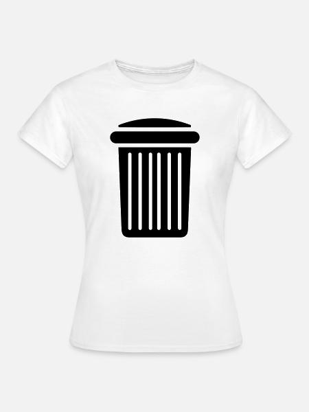 Mülltonne - Frauen T-Shirt - Weiß