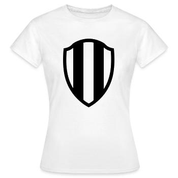 shield - Women's T-Shirt - white - Front - AI Model Female 172 dark (172cm)
