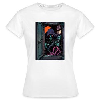 Du hast es eingeladen - Frauen T-Shirt - Weiß - Vorne - AI Model Female 172 dark (172cm)