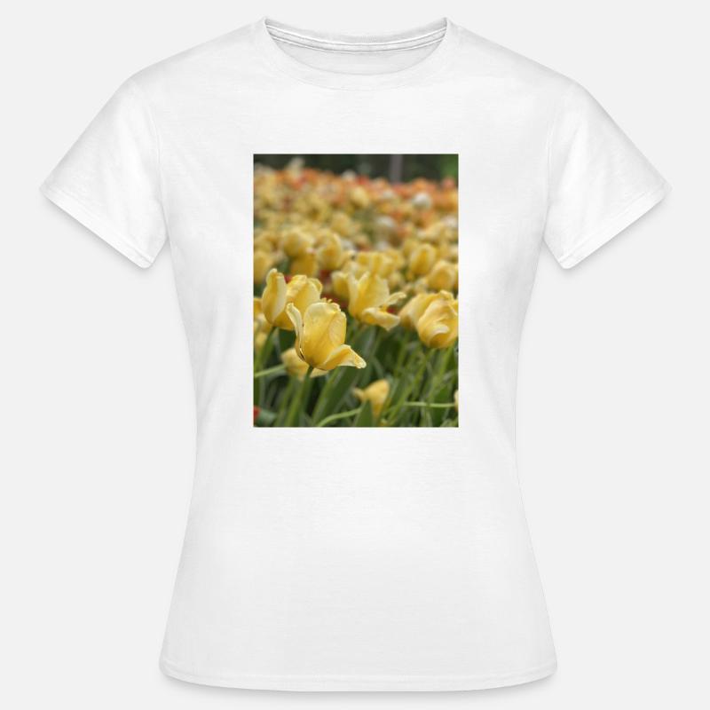 Tulip Sea yellow - Women's T-Shirt - white