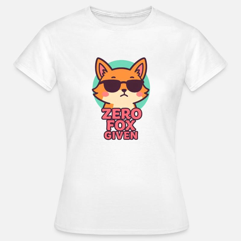 Zero Fox bekommt Cool Fox - Frauen T-Shirt - Weiß