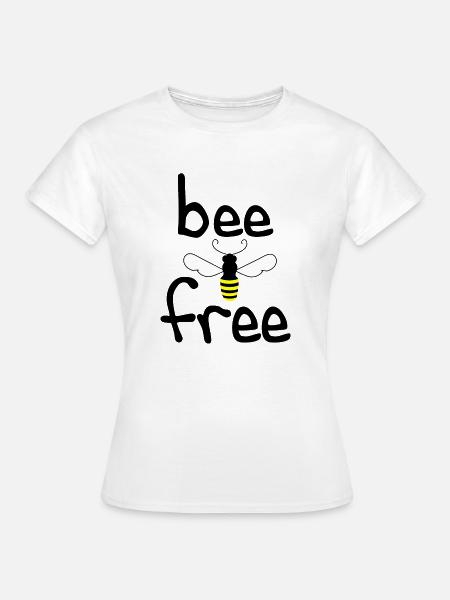 Bee free - Frauen T-Shirt - Weiß