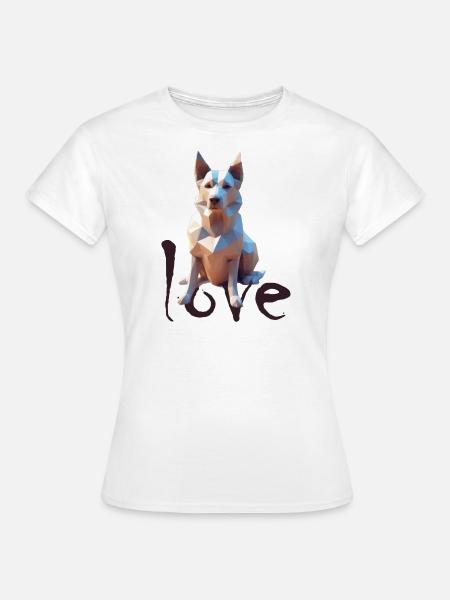 Hohe Detailgenauigkeit: Schäferhund atemberaubend - Frauen T-Shirt - Weiß