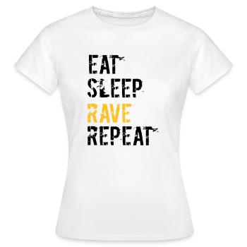 Rave et répète - T-shirt Femme - blanc - Devant - AI Model Female 172 dark (172cm)