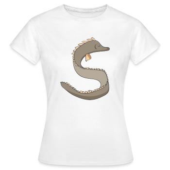 European Eel Comic - Women's T-Shirt - white - Front - AI Model Female 172 dark (172cm)